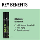 Schwarzkopf Styling Max Hold Hairspray GOODS M&S   