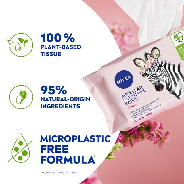 NIVEA Biodegradable 3 in 1 Micellair Micellar Cleansing Face Wipes   25 per pack GOODS M&S   