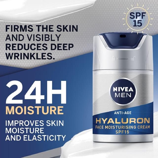 NIVEA MEN Hyaluron Anti-Age Face Moistursing Cream SPF15    50ml GOODS M&S   