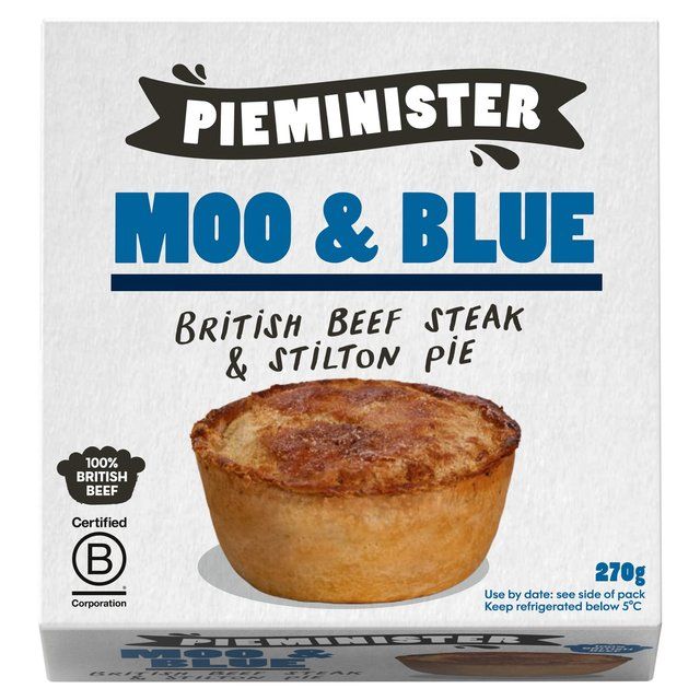 Pieminister Moo & Blue British Steak & Stilton Pie   270g