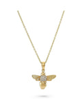 Beaverbrooks Cubic Zirconia Bee Pendant