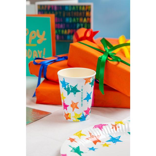 Star Recyclable Paper Party Cups   8 per pack GOODS M&S   