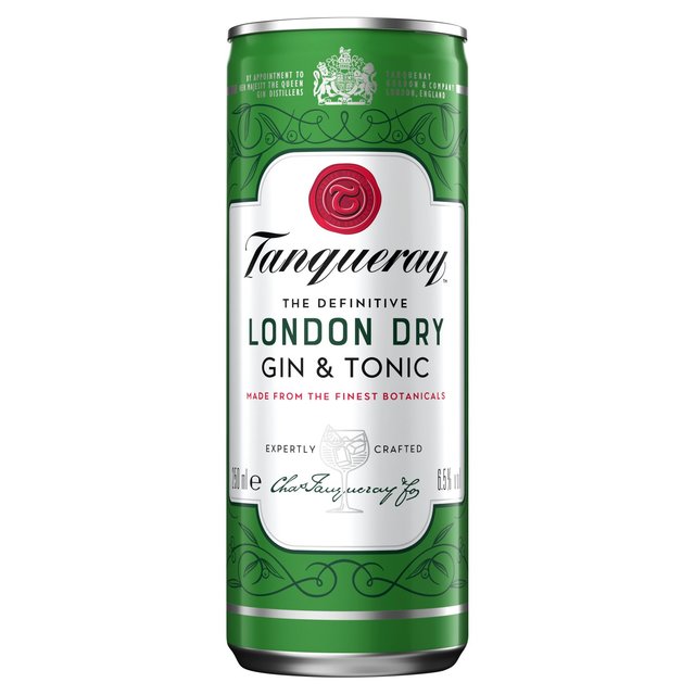 Tanqueray London Dry Gin & Tonic Ready to Drink Can   250ml GOODS M&S   