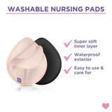 Lansinoh Washable Nursing Pads with Wash Bag Light Pink & Black   8 per pack GOODS M&S   