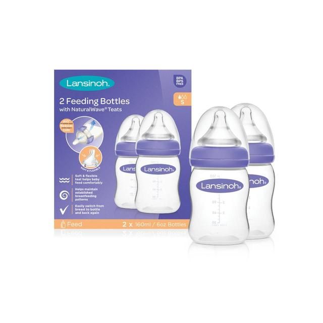 Lansinoh Feeding Bottle Set   2 x 160ml