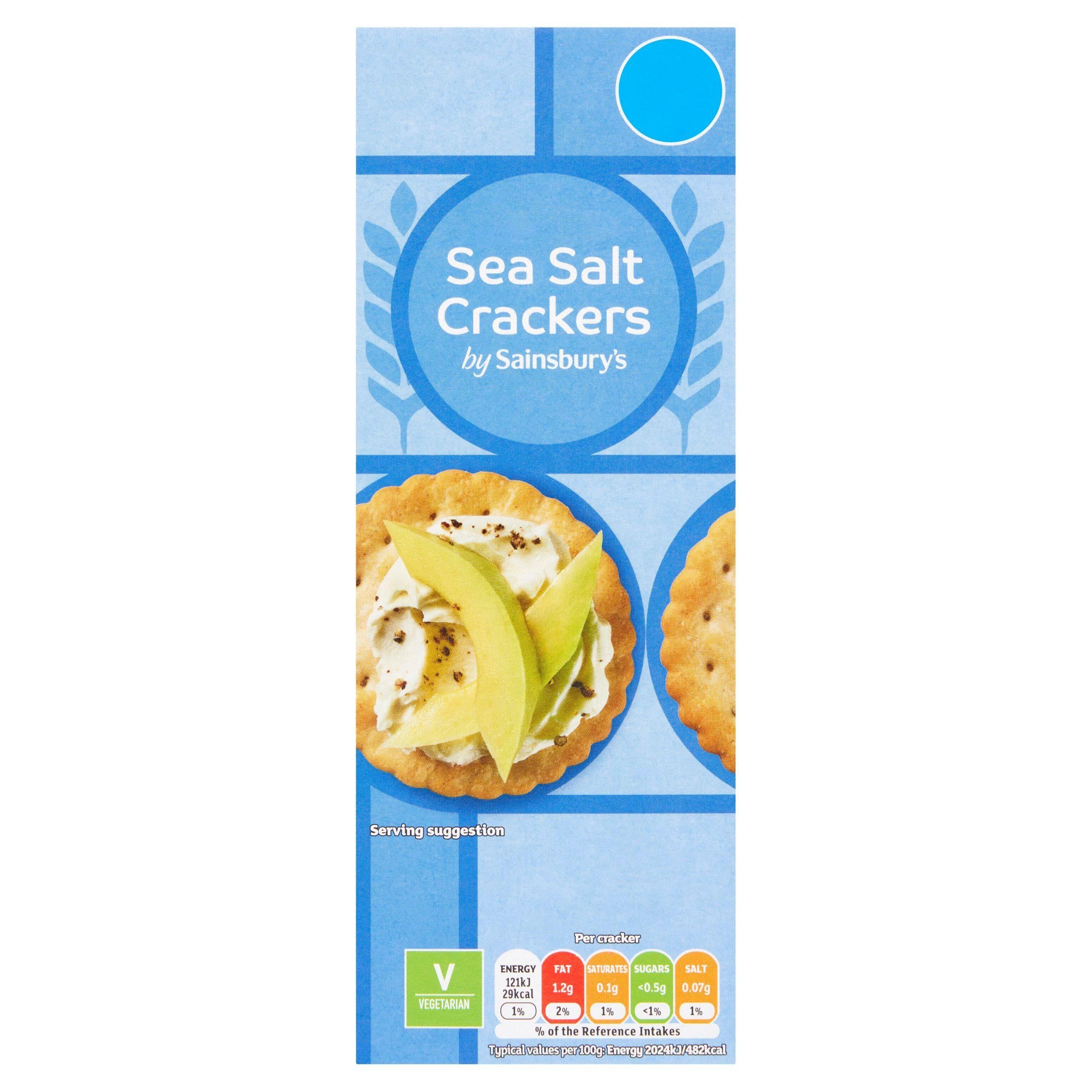 Sainsbury's Sea Salt Crackers 185g GOODS Sainsburys   