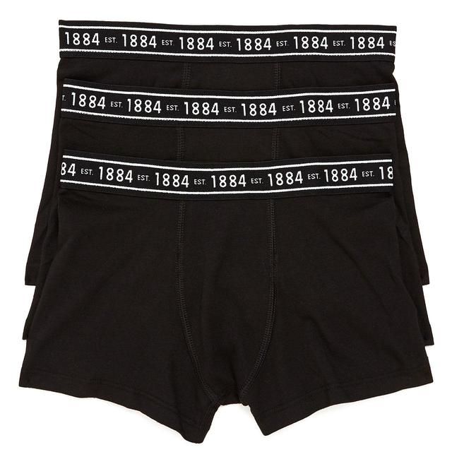 M&S Boys Cotton with Lycra Trunks 6-16 Years Black GOODS M&S   