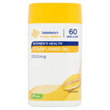 Sainsbury's Health Matters Women's Health Starflower Oil 60 One a Day Capsule 1000mg Vitamins Minerals & Supplements Sainsburys   