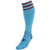 Precision Kids Pro Football Socks (12 -2) GOODS Superdrug Sky Blue/Maroon  