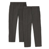 M&S Boys 2pk Grey Skinny Leg School Trousers 4-14 Years GOODS M&S   