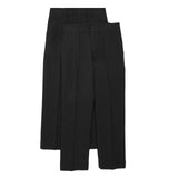 M&S 2pk Boys Black Slim Leg School Trousers 4-13 Years GOODS M&S   