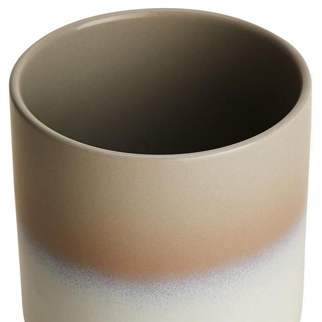 M&S Ceramic Reactive Glazed Small Planter Grey Mix