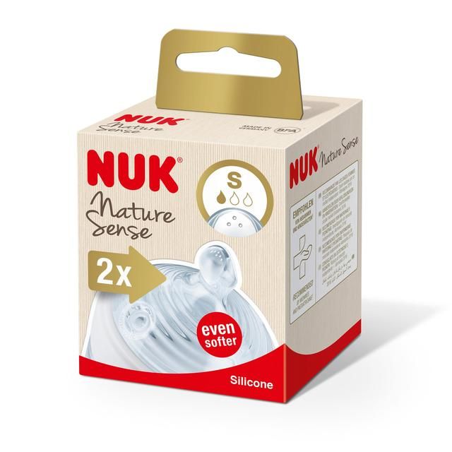 NUK Nature Sense Soft Teat Small    2 per pack