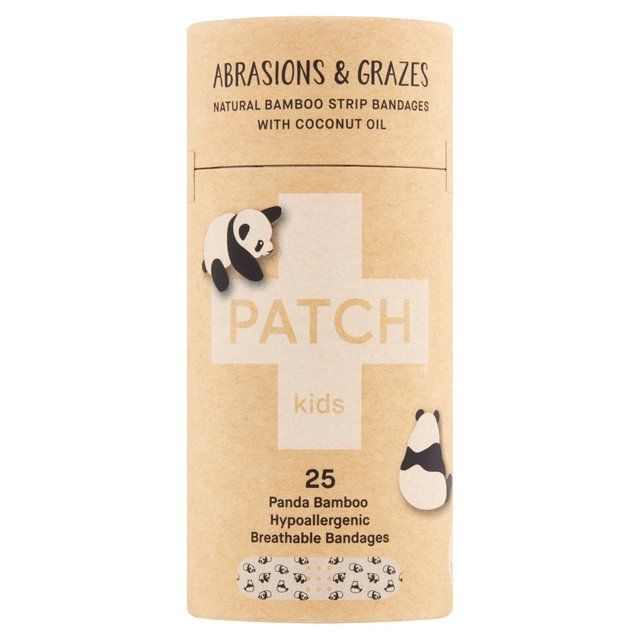 PATCH Kids Bamboo Sensitive Plasters Coconut Oil   25 per pack