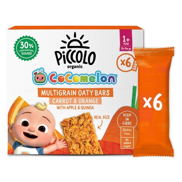 Piccolo Carrot & Orange Organic Mighty Oaty Bars 12 mths+   120g GOODS M&S   