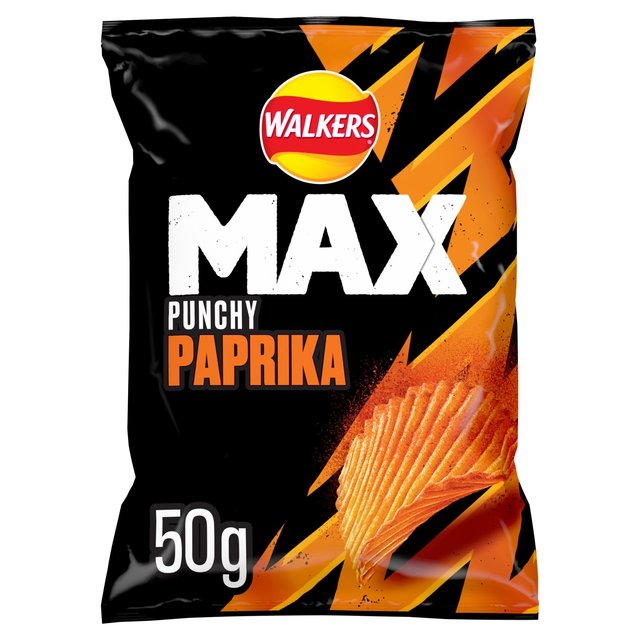 Walkers Max Paprika Crisps   50g