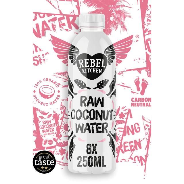 Rebel Kitchen Raw Organic Coconut Water Multipack   8 x 250ml