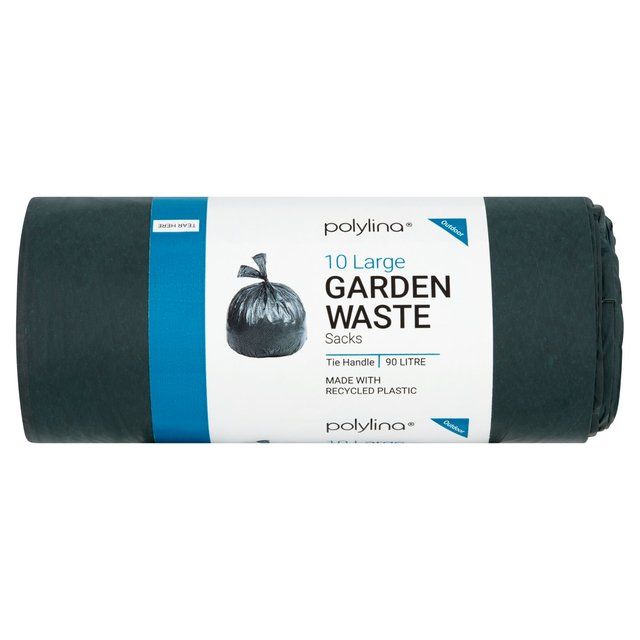 Polylina Tie Handle Large Garden Waste Sacks 90L   10 per pack