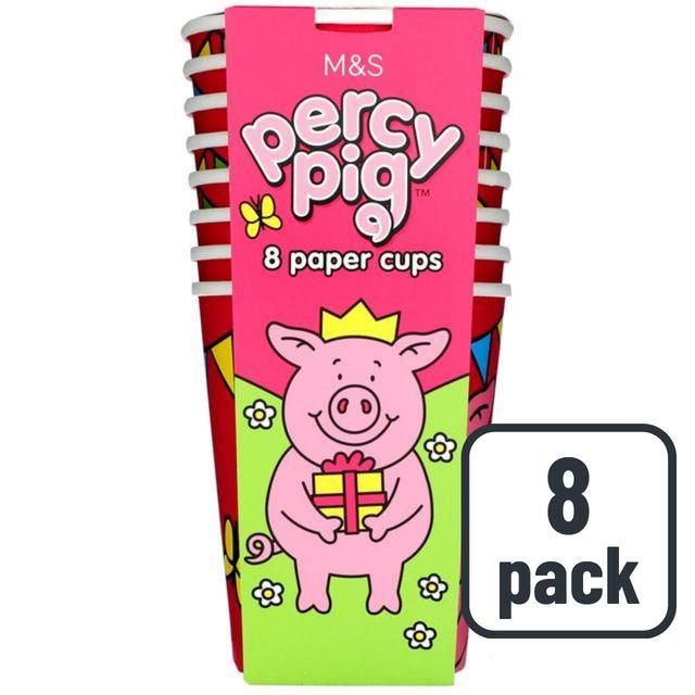 M&S Percy Pig Party Cups   8 per pack