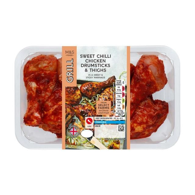 M&S Sweet Chilli Chicken Drumsticks in a Sweet Marinade   900g