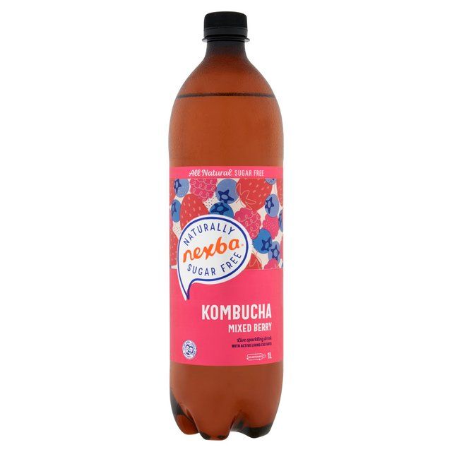 Nexba Naturally Sugar Free Mixed Berry Kombucha   1L