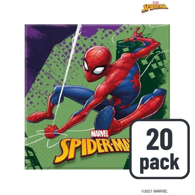 Spiderman Paper Napkins   20 per pack