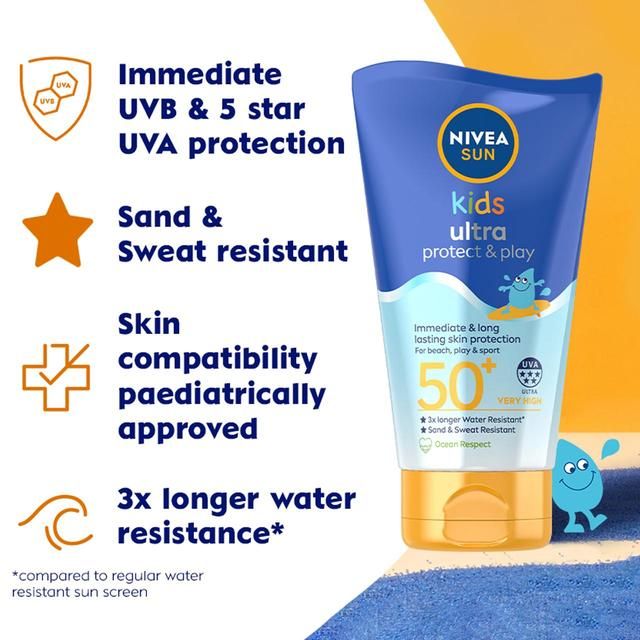 NIVEA SUN Kids Protect & Play Ultra SPF 50+ Sun Cream   150ml GOODS M&S   