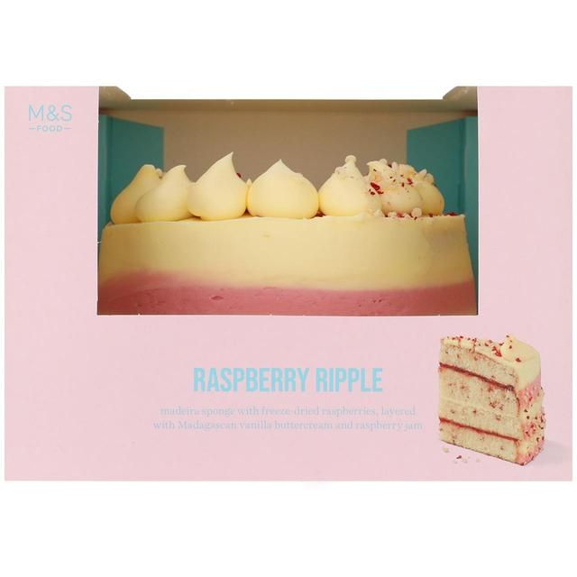 M&S Raspberry Ripple Cake   1.12kg GOODS M&S   