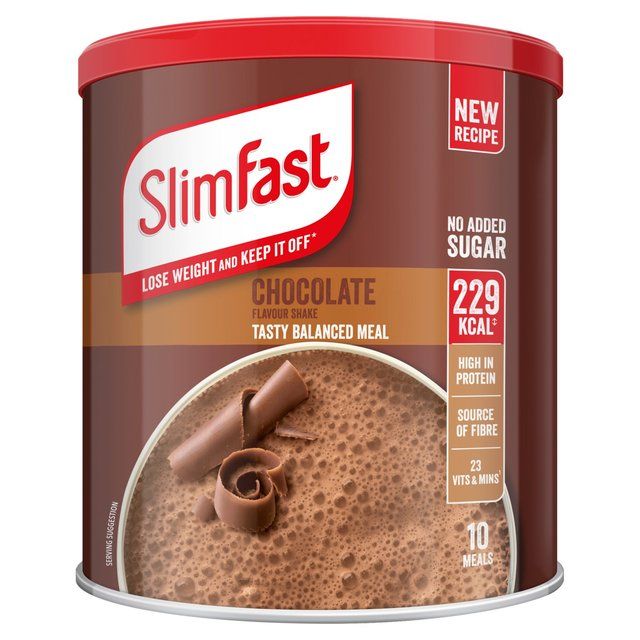 SlimFast Chocolate Meal Shake Powder 10 Meals    375g