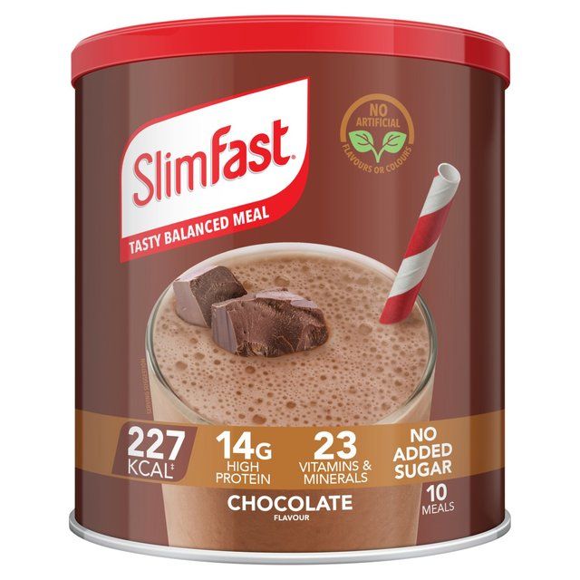 SlimFast Chocolate Meal Shake Powder 10 Meals    375g