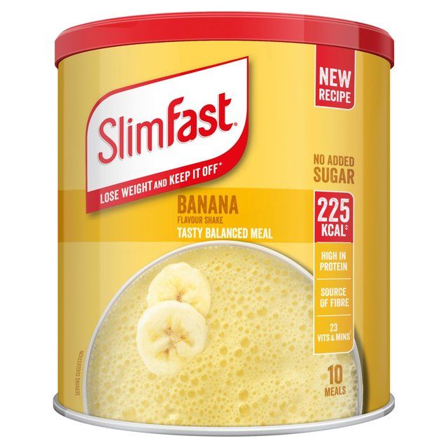 SlimFast Banana Meal Shake Powder 10 Meals   365g