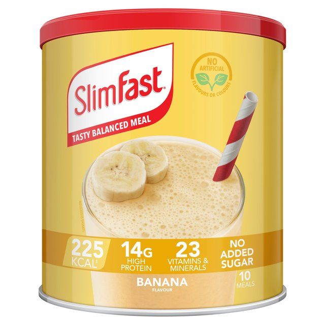 SlimFast Banana Meal Shake Powder 10 Meals   365g