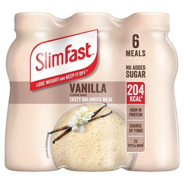 SlimFast Vanilla Milkshake Multipack   6 x 325ml