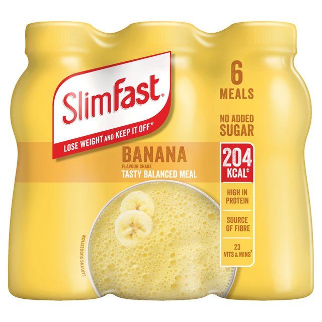 SlimFast Banana Milkshake Multipack   6 x 325ml GOODS M&S   