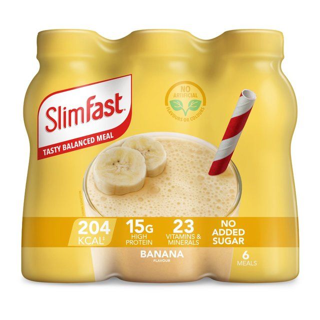 SlimFast Banana Milkshake Multipack   6 x 325ml