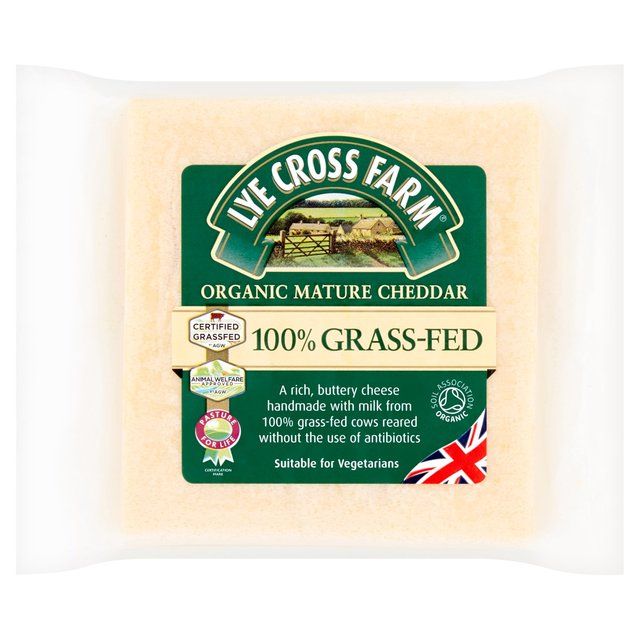 Organic Grass-Fed Mature Cheddar   200g GOODS M&S   