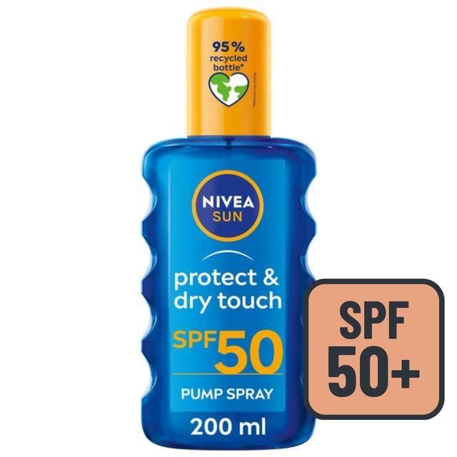 NIVEA SUN Protect & Dry Touch SPF 50 Sunscreen Spray   200ml