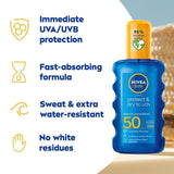 NIVEA SUN Protect & Dry Touch SPF 50 Sunscreen Spray   200ml GOODS M&S   