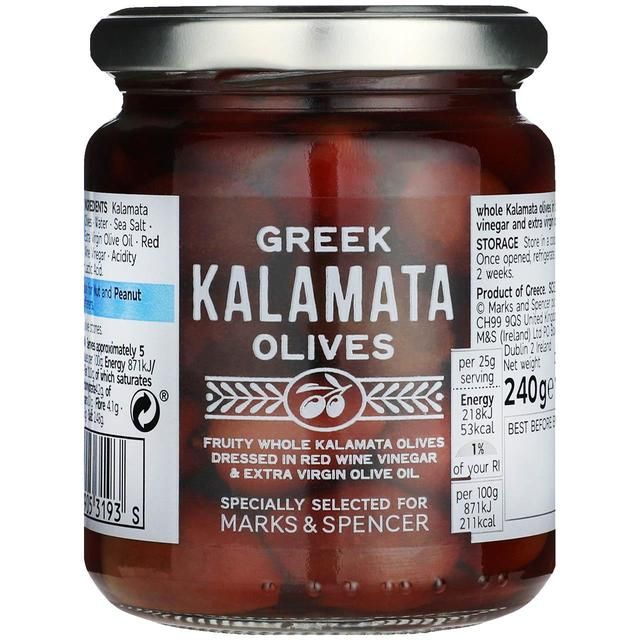 M&S Whole Kalamata Olives    240g