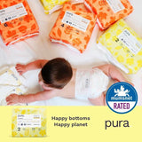 Pura Eco Nappies Size 2 (3-6kg)   4 x 38 per pack GOODS M&S   