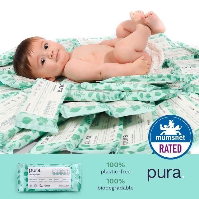 Pura Eco Baby Wipes Multipack   24 x 28 per pack