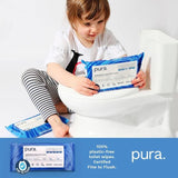 Pura Flushable Toilet Tissue Wipes Multipack   14 x 40 per pack GOODS M&S   