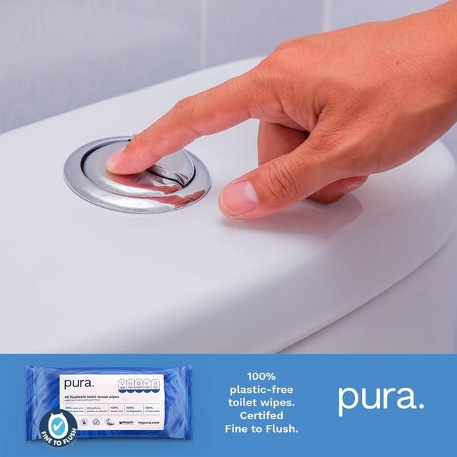 Pura Flushable Toilet Tissue Wipes Multipack   14 x 40 per pack GOODS M&S   