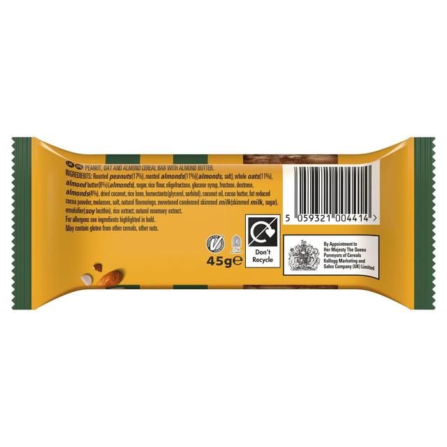 Kellogg's Crunchy Nut Nut Butter Bars Almond   12 x 45g