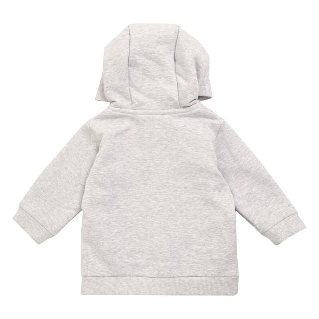 M&S Unisex Cotton Zip Hoodie 2-3 Years Grey Marl