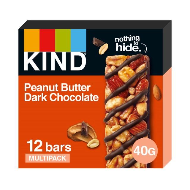 KIND Peanut Butter & Dark Chocolate Snack Bars Multipack   12 x 40g