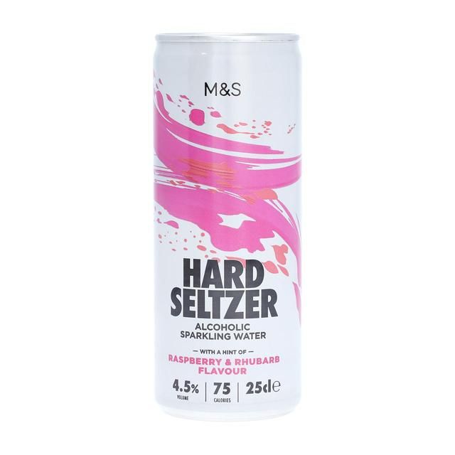 M&S Hard Seltzer Raspberry & Rhubarb   250ml