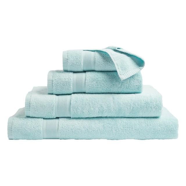 M&S Super Soft Antibacterial Cotton Bath Towel Duck Egg GOODS M&S   