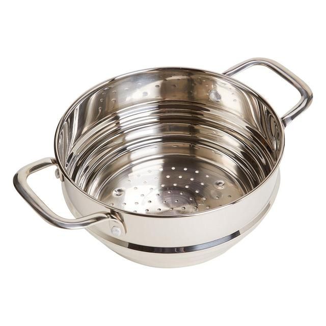 M&S Universal Stainless Steel Steamer Silver GOODS M&S   