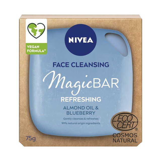 NIVEA Magic Bar Refreshing Almond Oil and Blueberry Face Cleansing Bar    75g GOODS M&S   